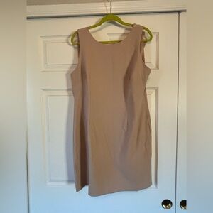 Chadwicks Classic Beige Sleeveless Mini Dress